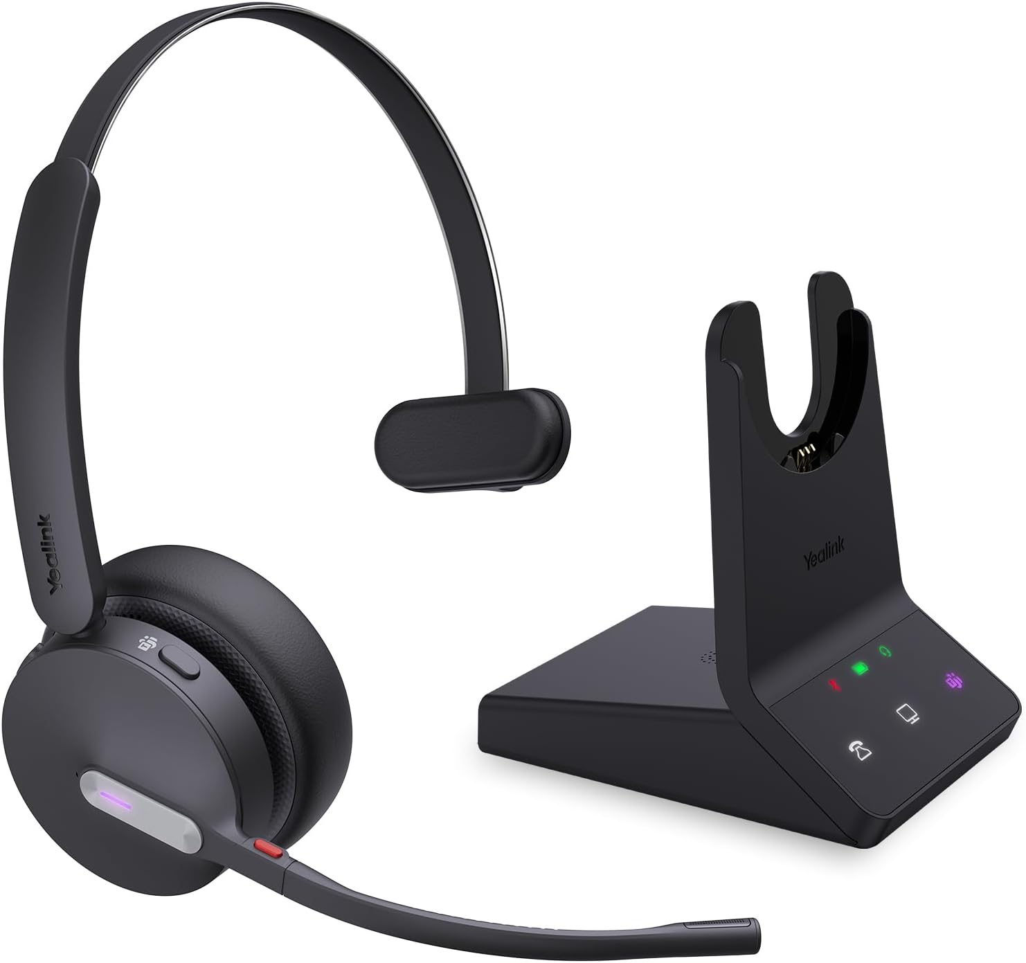 Casque sans fil Yealink WH64 Teams Mono DECT & Bluetooth — Casque antibruit