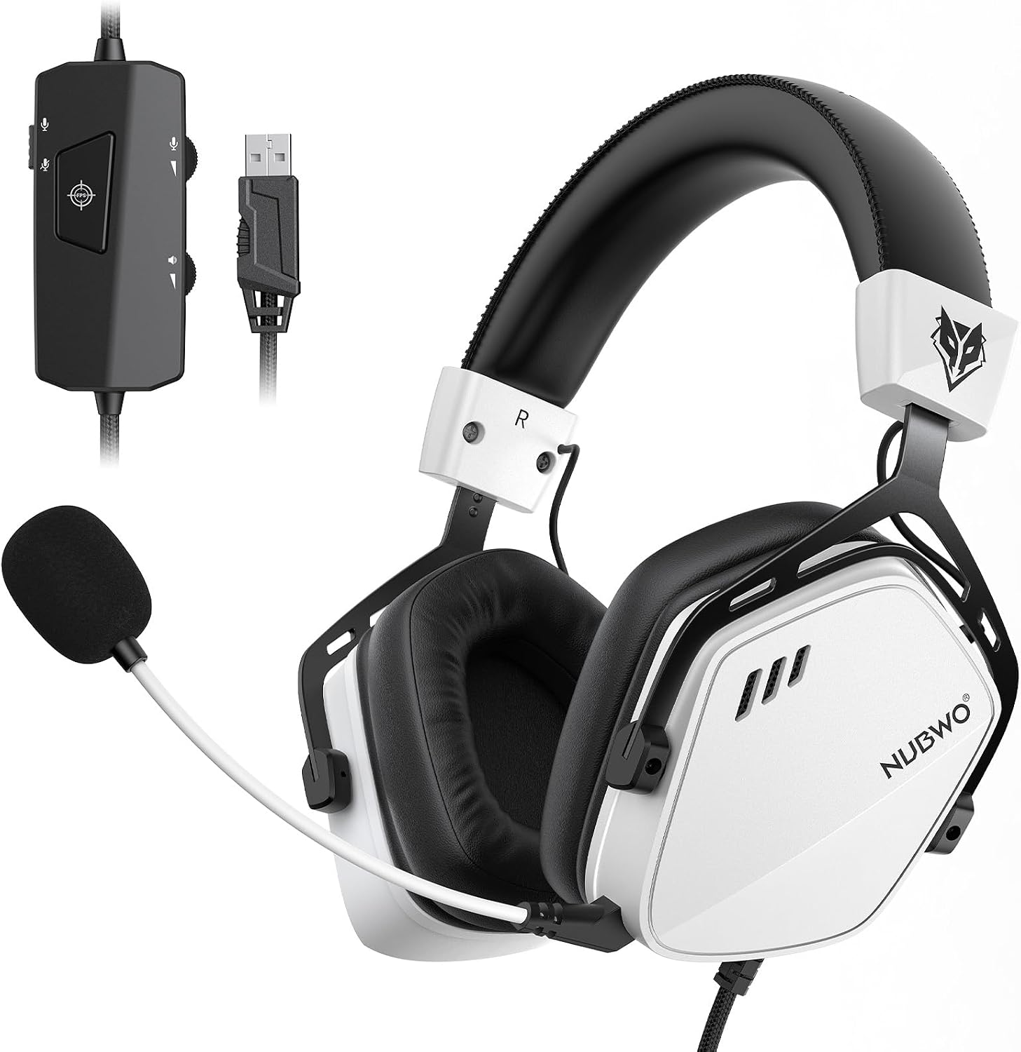 NUBWO HG03 Wired USB-A Gaming Headset with 7.1 Surround Sound — Noise Cancelling Headphones