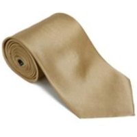 Gold 100% Silk Solid Necktie with Handkerchief - Wholesale Men's Ties — Fashion Accessories