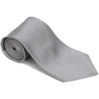 AlbertoNardoniStore Ash 100% Silk Solid Necktie with Handkerchief — Fashion Accessories