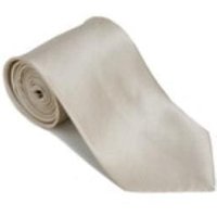 AlbertoNardoniStore Sand 100% Silk Solid Necktie with Handkerchief — Fashion Accessories