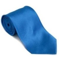 Cravate Unie en Soie 100% Bleu Royal avec Mouchoir - Achat en Gros — Accessoires de mode