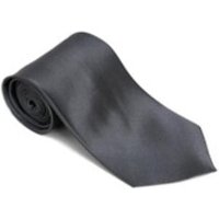 Wholesale Men's Ties - Steel 100% Silk Solid Necktie with Handkerchief — Fashion Accessories