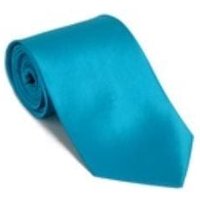 Grossiste hommes cravates en vrac - Turquoise ~ Parti de scène bleu clair 100% soie Collier solide avec mouchoir Acheter 10 de même couleur cravate