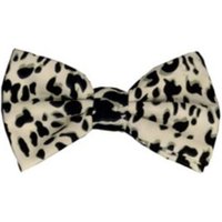 AlbertoNardoniStore Men's Classic Leopard Bowties - White and Black — Fashion Accessories