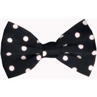 Men's Black and White Polka Dot Bowtie - AlbertoNardoniStore — Fashion Accessories