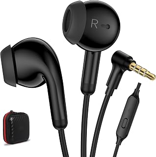 Wired Earphones with Microphone and Noise Cancelling for iPod and PC