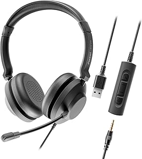 One UC35 Stereo Wired Headset with Noise-Cancelling Dual Mic