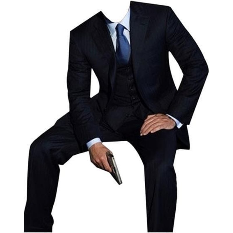 Tuxedo Daniel Craig - Tuxedo 1 Bouton Bleu Marine — Costumes et vestons pour hommes