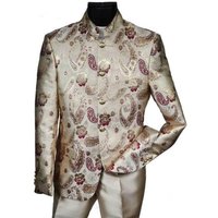 Tuxedo Ivoire et Bourgogne - 2 Boutons, Revers Notch