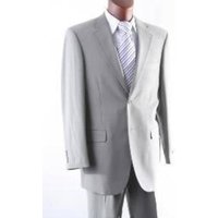 Tuxedo Gris Clair avec Pantalons Plissés — Costumes et vestons pour hommes