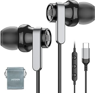 USB C Headphone for Samsung S25 S24 S23 Ultra iPhone 16 Pro Max