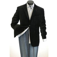 Blazer en Velours Noir pour Hommes avec Fentes Latérales — Costumes et vestons pour hommes