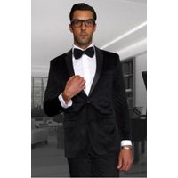 Mens Black Velvet Blazer — Costumes et vestons pour hommes