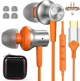 USB C Earbuds for iPhone 17 Pro Max, iPad A16, Samsung Galaxy