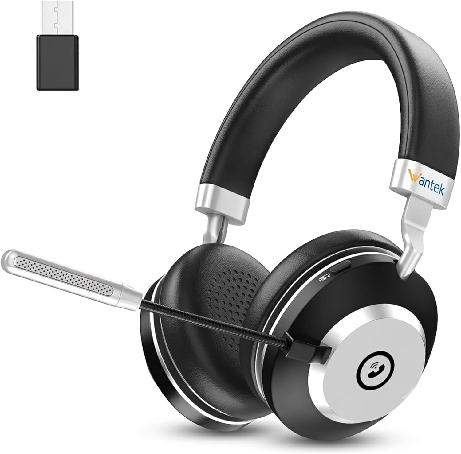 Wantek Wireless Headset with Noise Cancelling Mic for PC and Laptop — Noise Cancelling Headphones