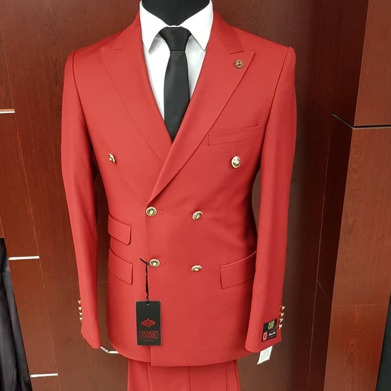 Blazer Rouge Double Boutonné pour Homme Alberto Nardoni