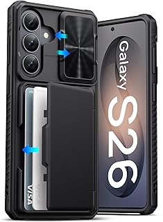 ATATOO Étui Portefeuille pour Samsung Galaxy S26 avec Porte-Carte et Couverture de Caméra
