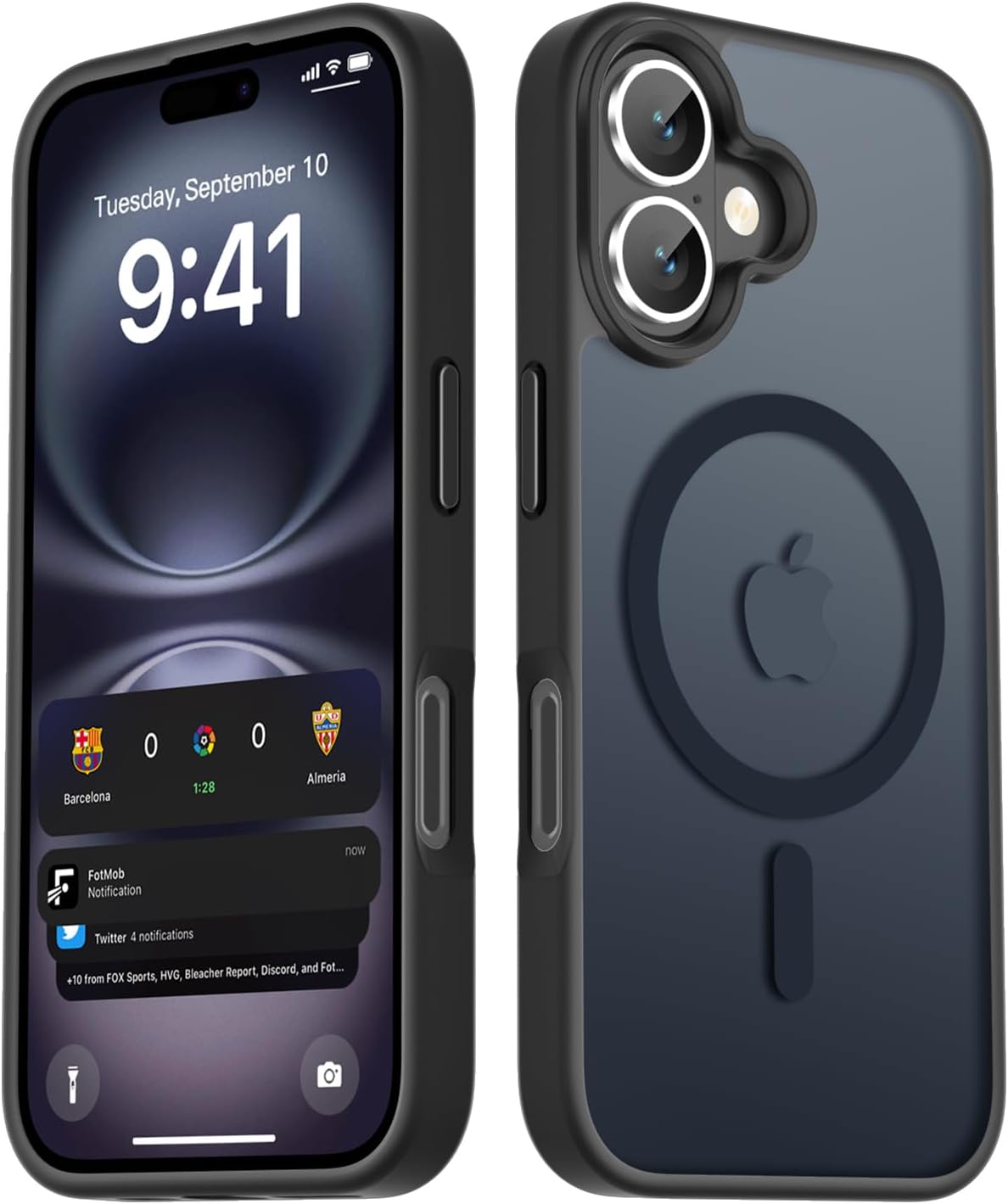 Étui LATVIN pour iPhone 16 Plus, Couverture Magnétique avec Protection Militaire — Coque de téléphone
