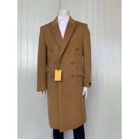 Laine et cachemire - Pardessus d'hiver - Manteau brun — Veste d'hiver Hommes