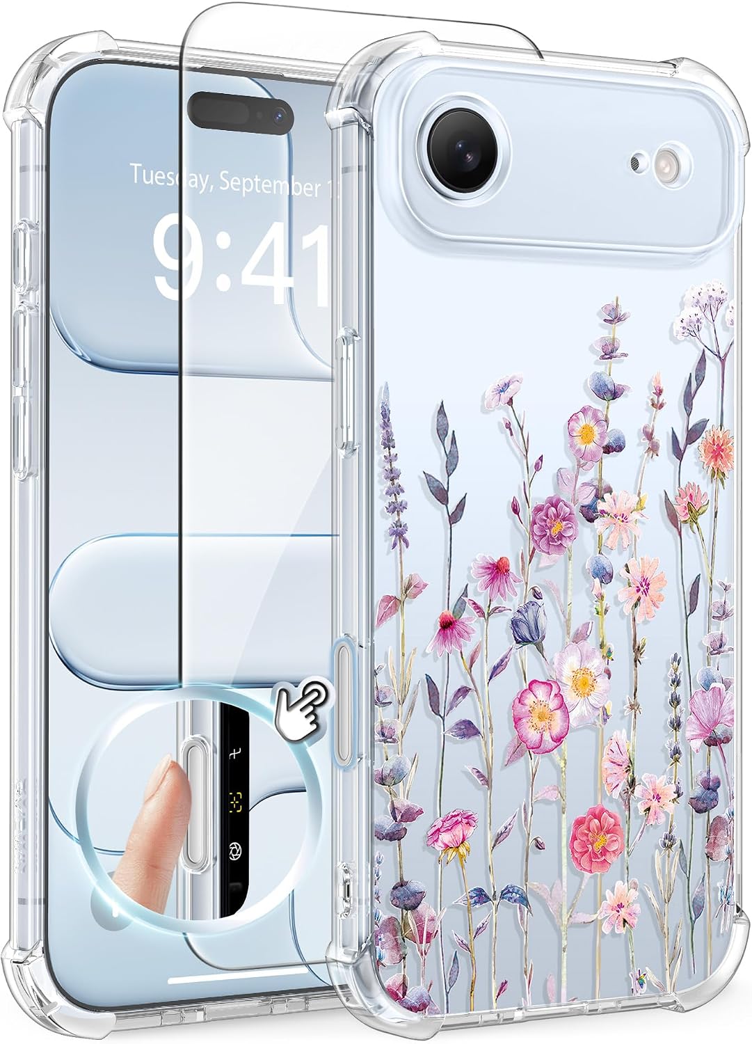 GVIEWIN Étui iPhone Air 6.5" 2025 avec Protecteur d'Écran — Coque de téléphone