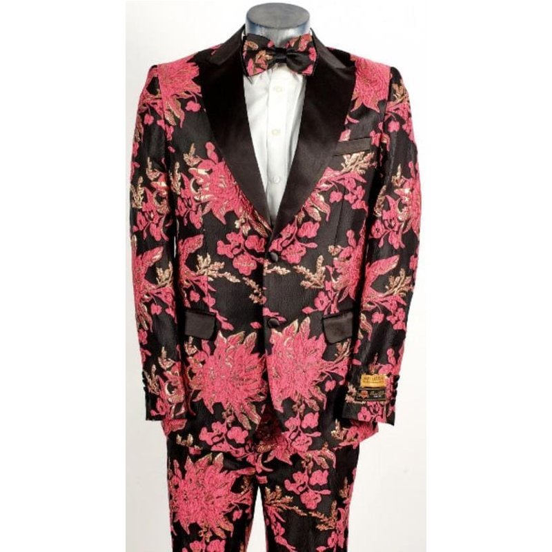 Costume Paisley - Tuxedo Floral Rose — Costumes et vestons pour hommes
