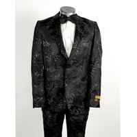 Paisley Suit - Black Floral Tuxedo — Mens Suits & Blazers