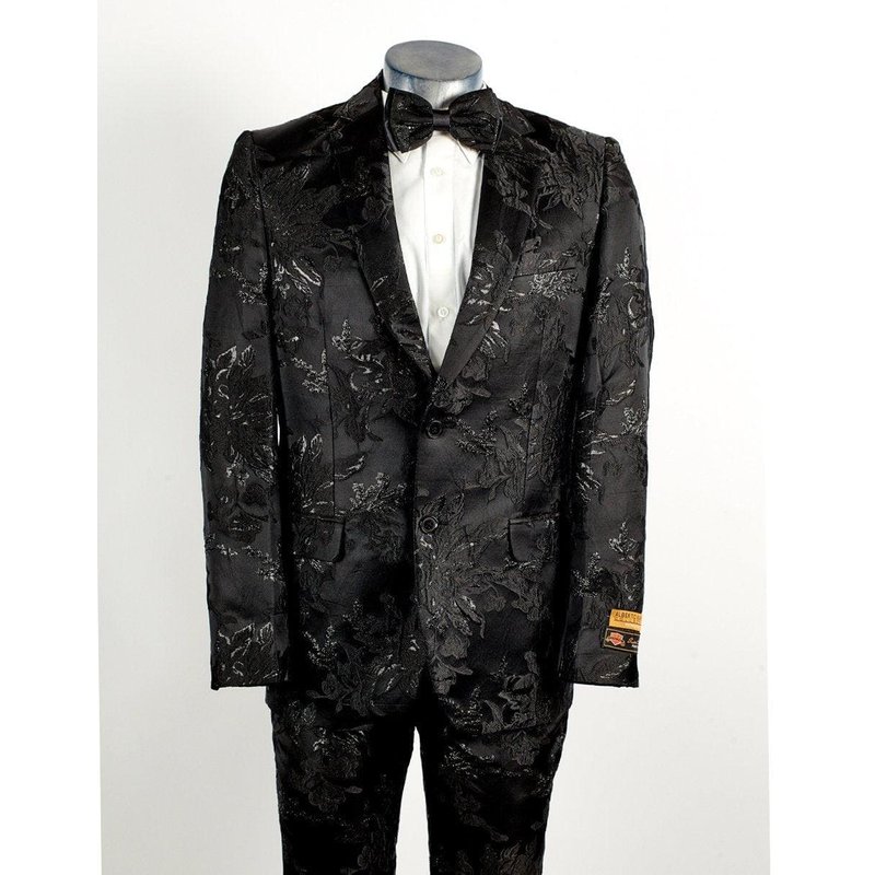 Costume Paisley - Tuxedo Floral Noir — Costumes et vestons pour hommes