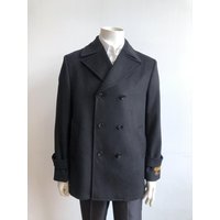 AlbertoNardoniStore Men's Big and Tall Peacoat — Winter Jacket Men