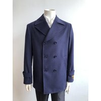 AlbertoNardoniStore Men's Big and Tall Wool Peacoat
