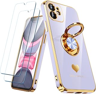 iPhone 11 Case with 2 Pack Screen Protectors and Ring Holder — Phone Case