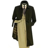 Men's Black Maxi Coat