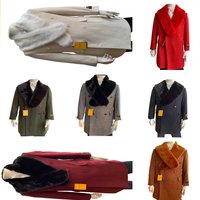 AlbertoNardoniStore Men's Double Breasted Overcoat with Fur Collar — Winter Jacket Men