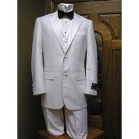 Groom White Wedding Suit — Mens Suits & Blazers