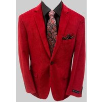 Blazer en velours côtelé rouge pour hommes Alberto Nardoni