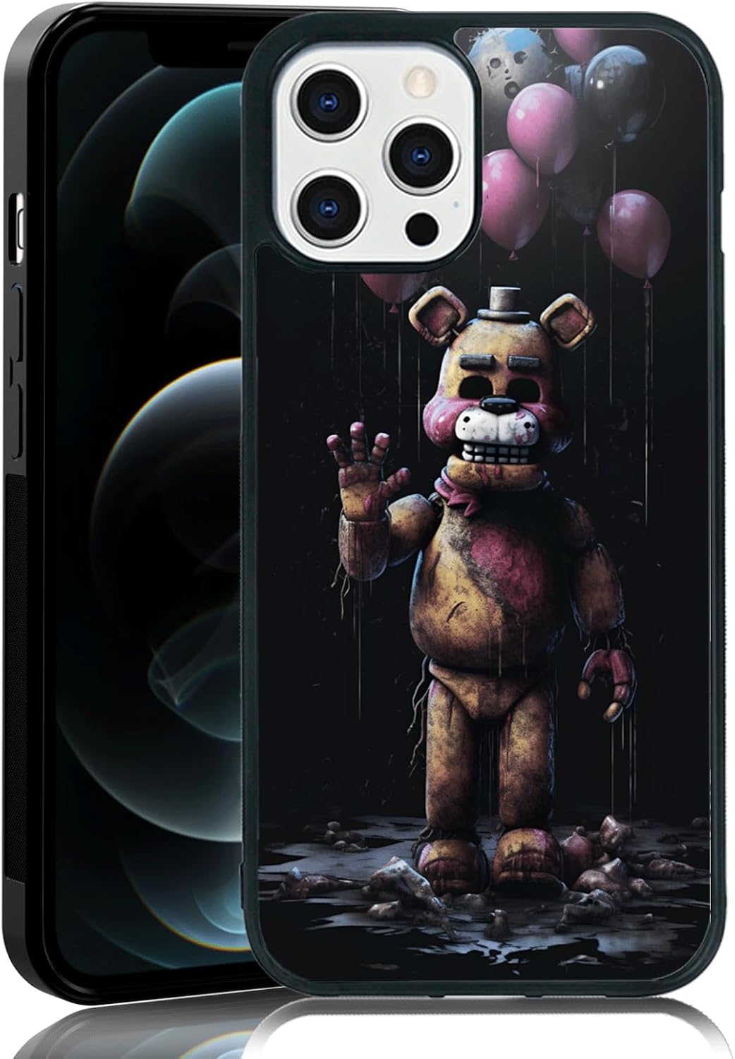 Coque de téléphone noire pour iPhone 12 Pro Max, design antichoc en TPU — Coque de téléphone