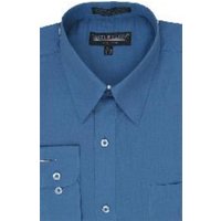 Alberto Nardoni Men's Blue Dress Shirts — Mens Dress Shirts
