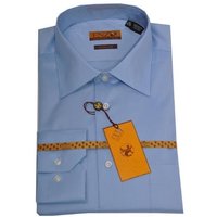 Alberto Nardoni Men's Blue Dress Shirts — Mens Dress Shirts