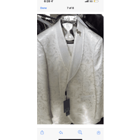 White and Silver Tuxedo by AlbertoNardoniStore — Mens Suits & Blazers