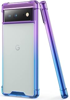 Google Pixel 6 Clear Gradient Slim Phone Case with TPU Bumper — Phone Case