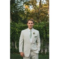 Sage Green Groomsmen Suit with Matching Vest