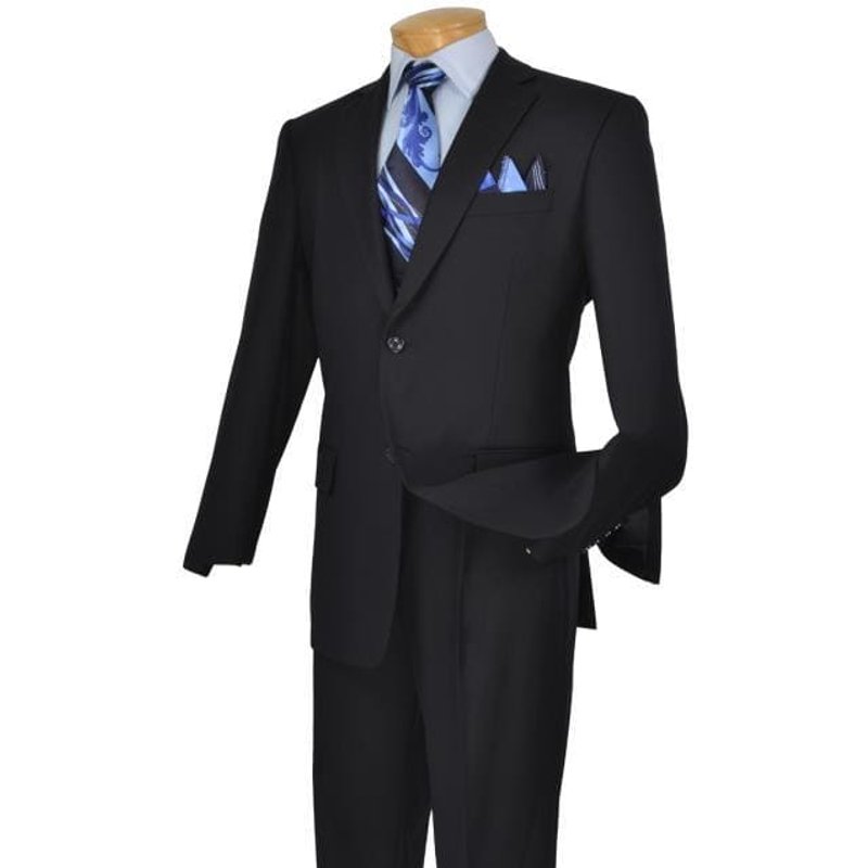 Veste 48XL - Costume 2 pièces bleu marine extra long — Costumes et vestons pour hommes
