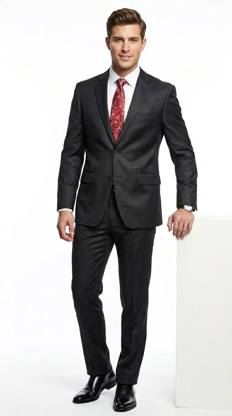 48XL Black Suit - Extra Long 2 Piece Jacket and Pants