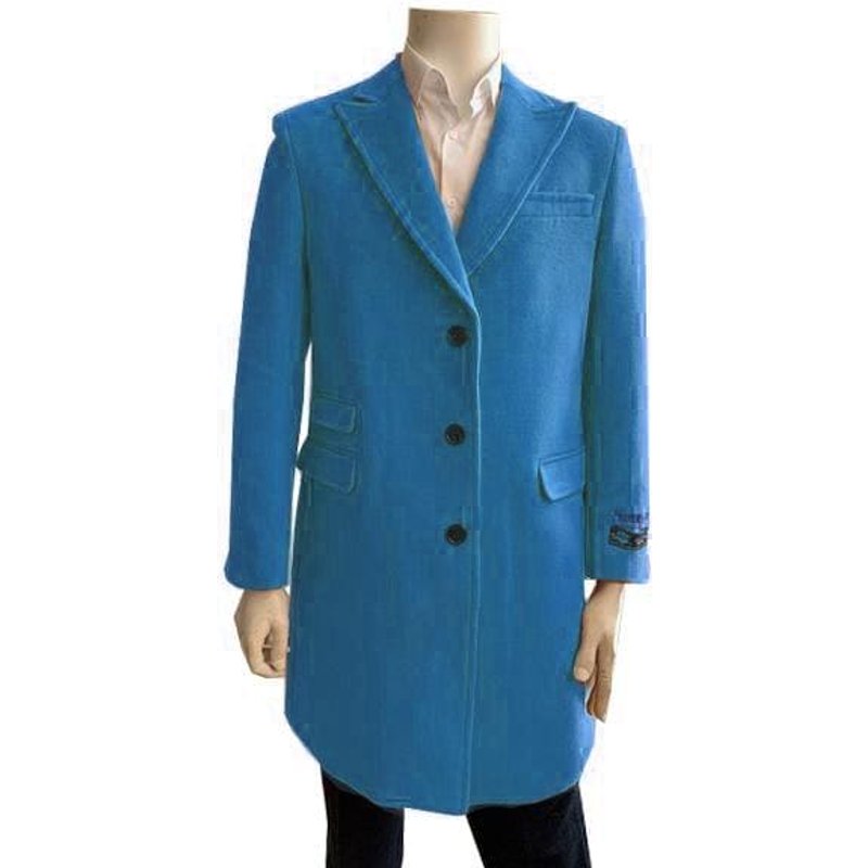 AlbertoNardoniStore Men's Winter Jacket with Removable Fur Collar — Winter Jacket Men