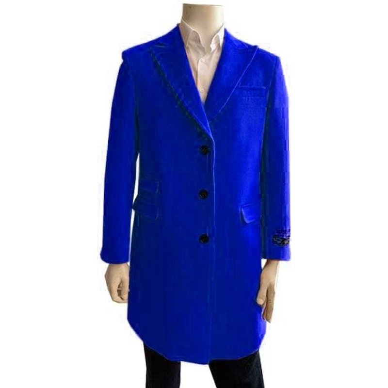 Veste d'hiver pour hommes AlbertoNardoniStore avec col en fourrure amovible — Veste d'hiver Hommes