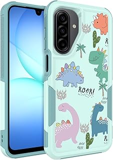 Samsung Galaxy A17/26 5G Case with Cute Floral and Dinosaur Design — Phone Case