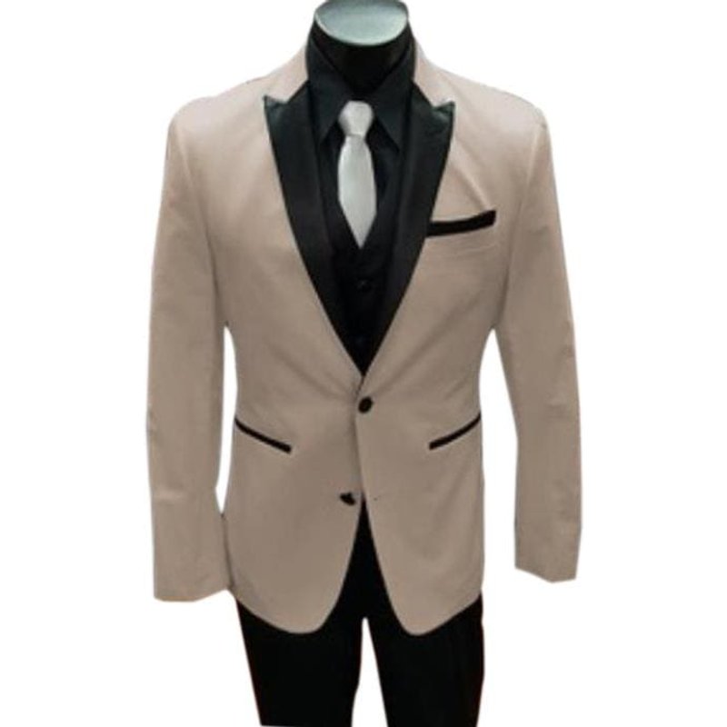 Men's Tan Slim Fit Tuxedo with Two Buttons — Mens Suits & Blazers