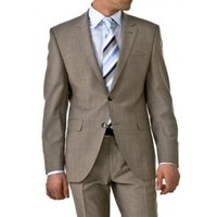 Veste de costume khaki ajustée pour homme