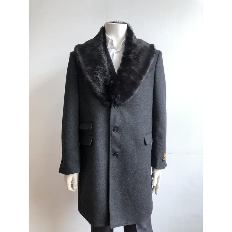 Manteaux de longueur moyenne pour hommes - 3/4 Longueur Manteaux pour hommes — Accessoires de mode