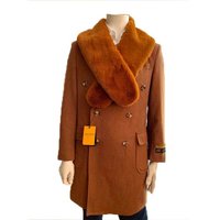 AlbertoNardoniStore Men's Mid-Length Double Breasted Coat — Fashion Accessories